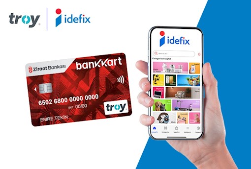 TROY Logolu Bankkart'ınıza İdefix'te 200 TL İndirim