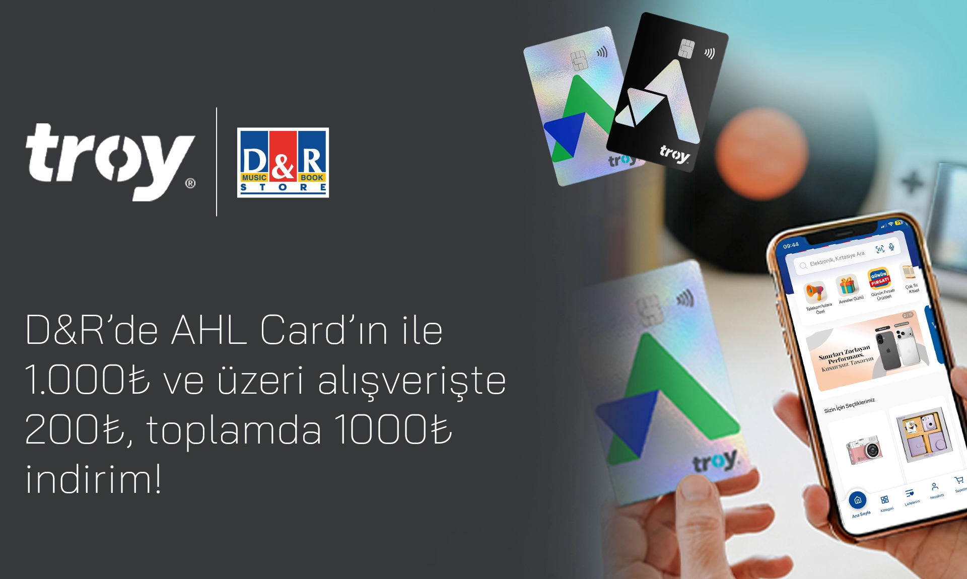 D&R’da 1.000₺’ye Varan İndirim