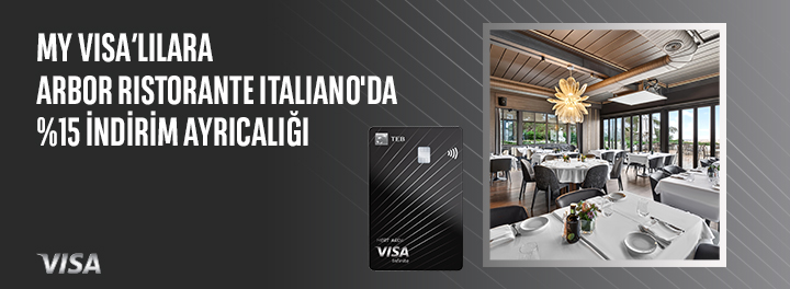 Arbor Ristorante Italiano'da %15 İndirim Ayrıcalığı