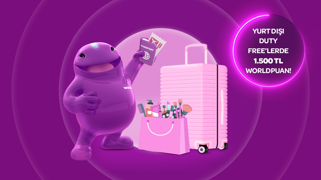 Mastercard logolu kartınız ile yurt Dışındaki Duty Free’lerde toplamda 1.500 TL‘ye varan puan!
