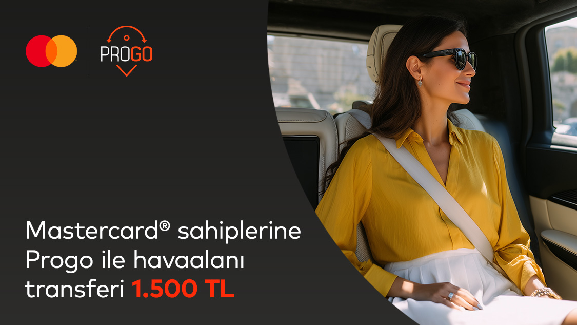 Silver Logolu Mastercard’ınıza özel Progo Travel ile İstanbul Havalimanı & Sabiha Gökçen Havalimanı Transferi 1.500 TL!