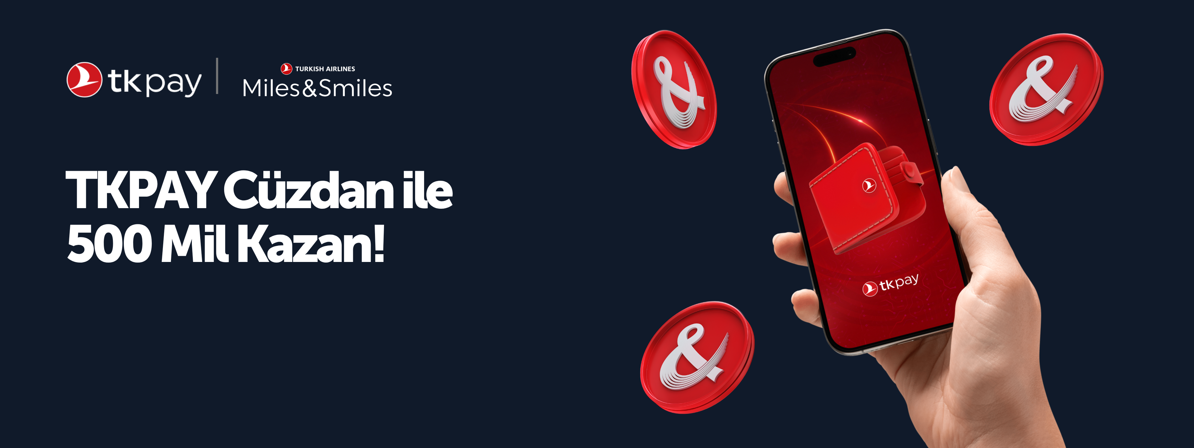 TKPAY Cüzdan ile 500 Mil Hediye!