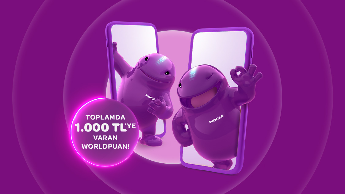 Arkadaşlarınızı World Mobil'le tanıştırın, 1.000 TL’ye varan Worldpuan kazanın!