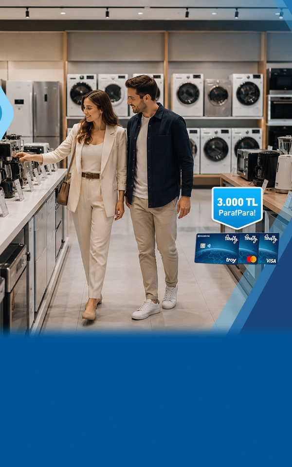 Beyaz Eşya ve Elektronik Alışverişlerinize 3.000 TL'ye varan ParafPara