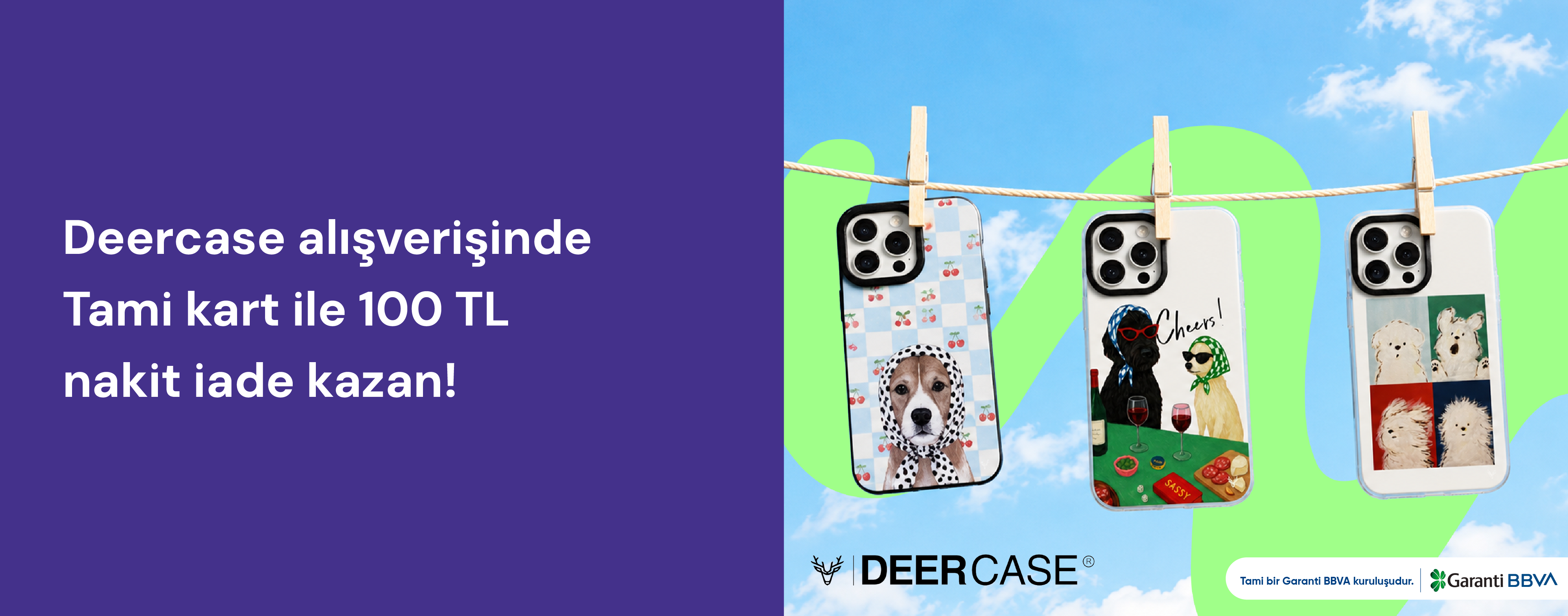 Deercase’de 100 TL Nakit İade Kazan!