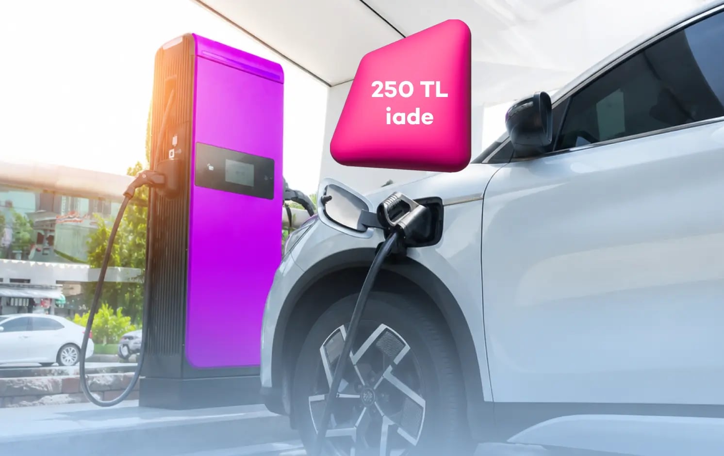 N Kolay banka kartından elektrikli araç şarj istasyonu harcamana 250 TL iade!