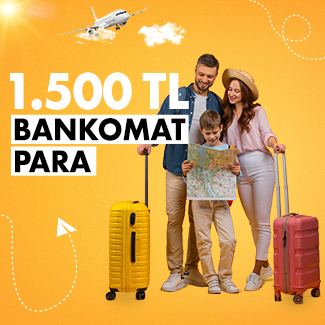 Bankomat Kart ile otel, konaklama, tur ve bilet alışverişlerinize 1.500 TL Bankomat Para!