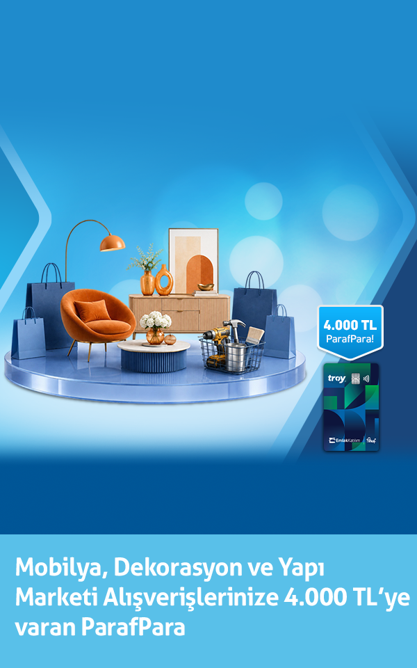 Mobilya, Dekorasyon ve Yapı Marketi Alışverişinize 4.000 TL'ye Varan ParafPara