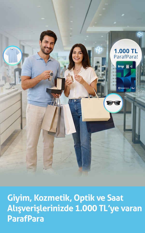 Giyim ve Kozmetik Alışverişlerinize 1.000 TL ParafPara