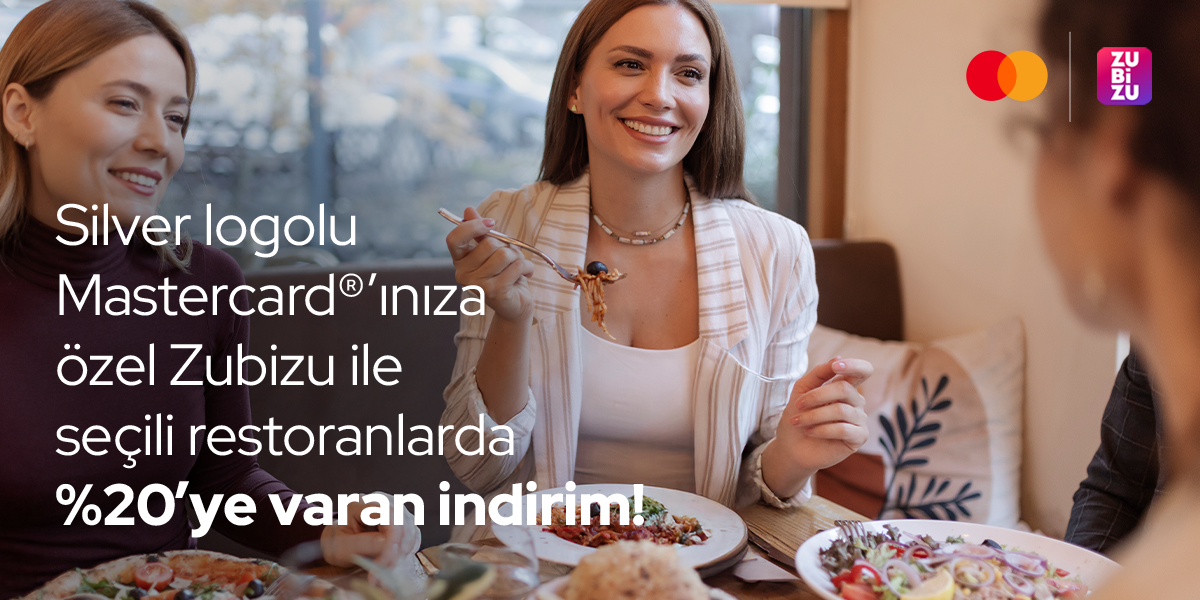 ZUBİZU ile Seçili Restoranlarda %20 İndirim!