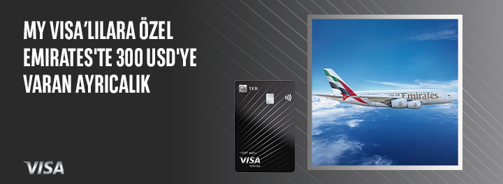 my Visa'lılara Özel Emirates'te 300 USD'ye Varan İndirim