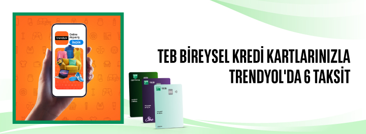 Trendyol'da 6 Taksit!