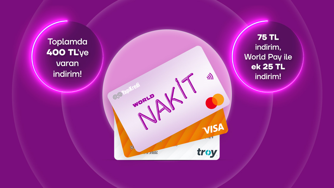 World Nakit ve Play Nakit Ön Ödemeli Kart İndirim Kampanyası