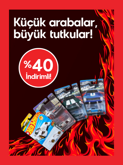 Hot Wheels Araba Çeşitlerinde %40 İndirim