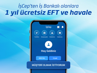 İşcep'ten İş Bankalı Olan Şirketlere Ücretsiz Eft/havale Ayrıcalığı!
