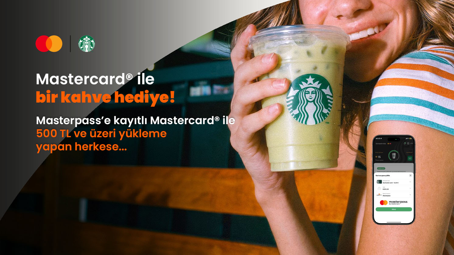 Starbucks'ta 1 içecek hediye
