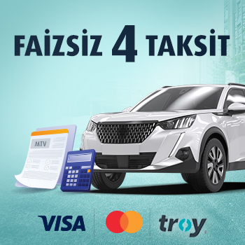 MTV ödemelerinize faizsiz 4 taksit fırsatı!