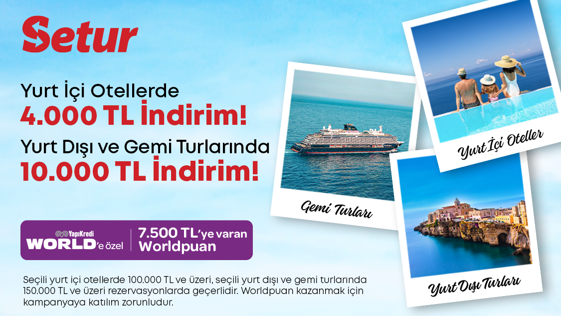 Setur Crystal Müşterilerine Özel İndirim ve Worldpuan Kampanyası