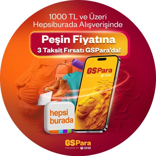 Hepsiburada'da peşin fiyatına 3 taksit fırsatı GSPara’da!