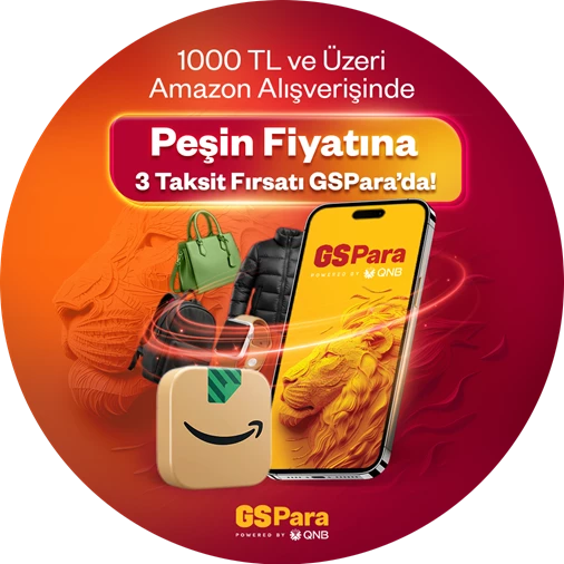 Amazon'da peşin fiyatına 3 taksit fırsatı GSPara’da!