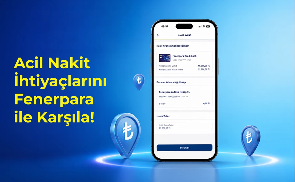 Taksitli nakit avans ile nakit ihtiyacına hızlı çözüm Fenerpara’da!