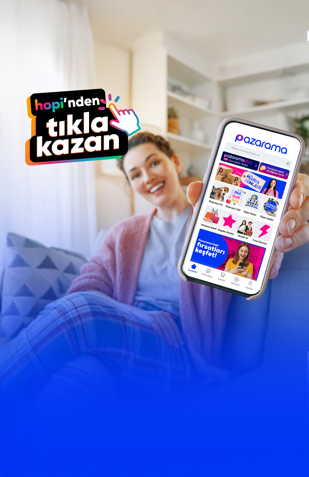 Pazarama Alışverişten Önce Tıkla %10 Paracık Kazan