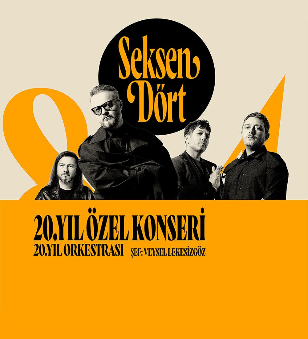 Seksendört 20. Yıl Özel Konser Etkinliği Biletlerine %30 İndirim