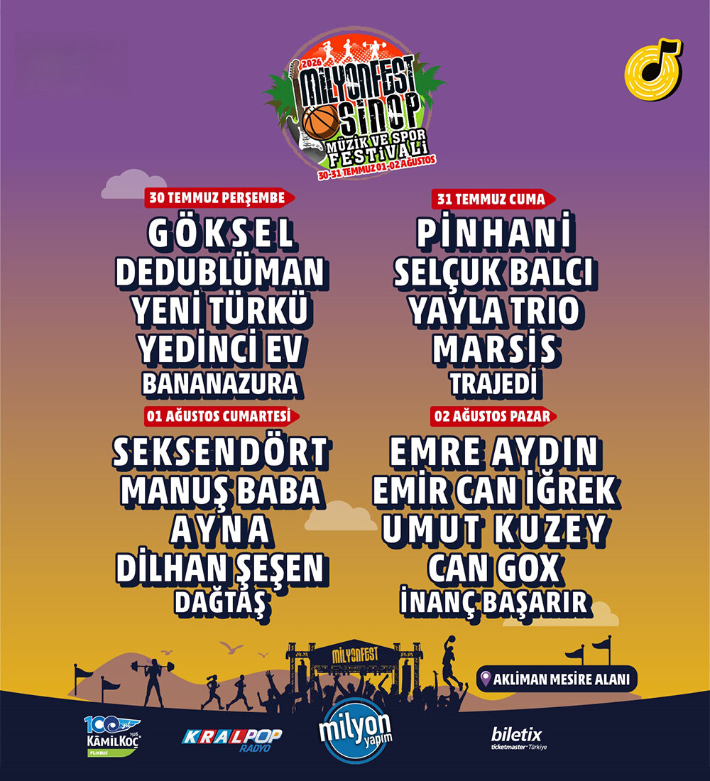 Milyonfest Sinop Konser Bileti İndirimi
