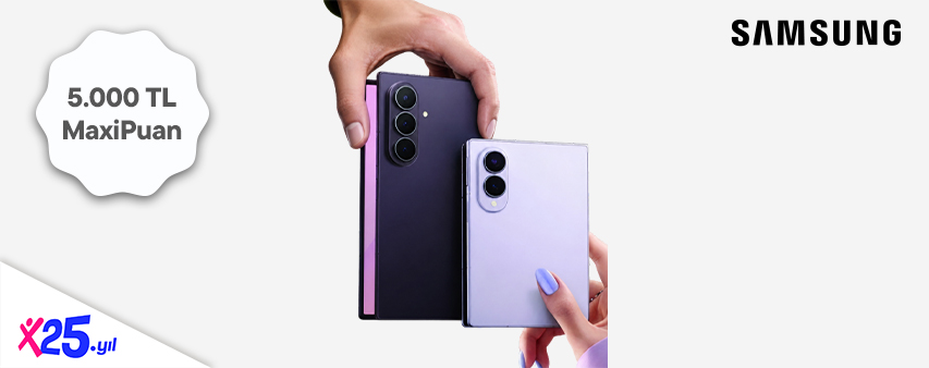 Samsung.com’dan Yapacağınız Yeni Galaxy Z Serisi Ürün Ailesi Alışverişinize 5.000 TL Maxipuan Kazan!