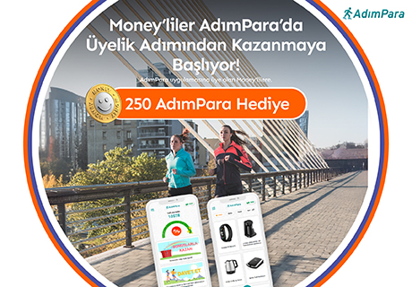 Adımpara'dan Money'lilere Özel 250 Adımpara Hediye