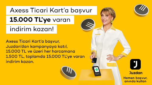 İlk kez Axess Business sahibi olanlar 15.000 TL’ye varan indirim kazanıyor!