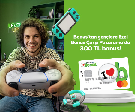 Bonus'tan gençlere özel Çarşı Pazarama'da 300 TL bonus!