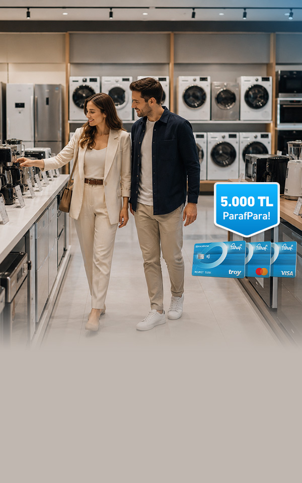 Beyaz Eşya ve Elektronik Alışverişlerinize 5.000 TL'ye varan ParafPara