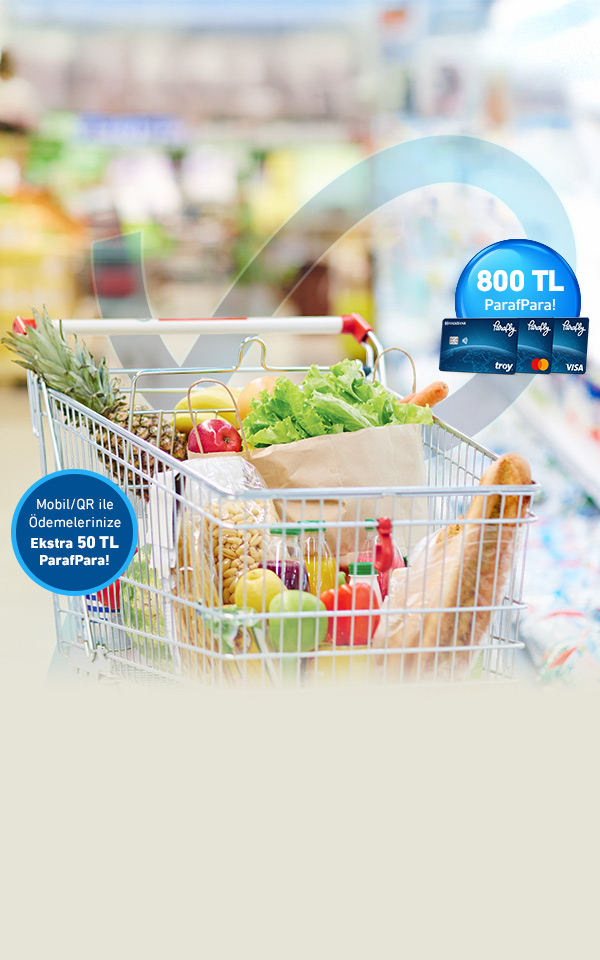 Market Harcamalarınıza 800 TL, Mobil/QR ile Ödemelerinize 850 TL’ye varan ParafPara