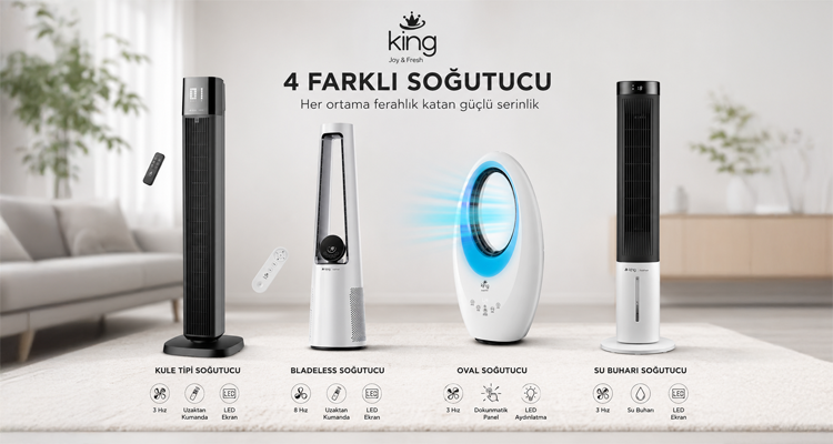 King.com.tr'de Soğutucularda %50 İndirim ve Ücretsiz Kargo Avantajı