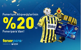 Fenerpara Kredi Kartı ile Fenerium Harcamalarına %20 Nakit İade Fırsatı!