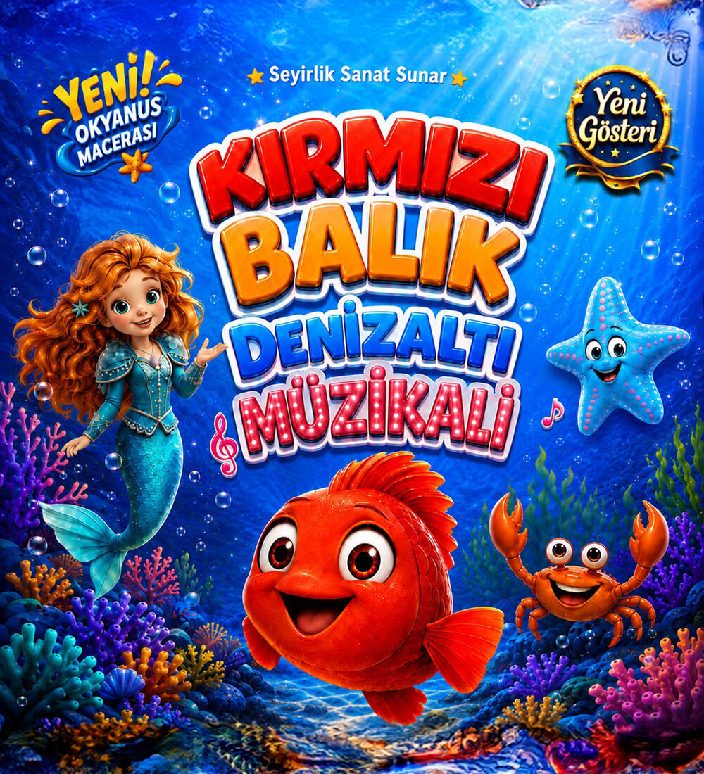 Kırmızı Balık Denizaltı Müzikali Biletlerinde %20 İndirim