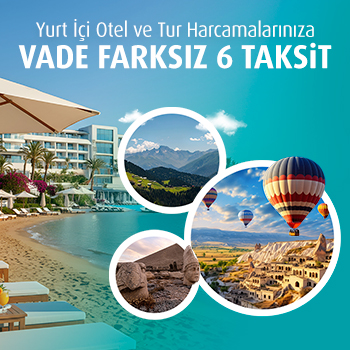 MilPlus Seyahat Hattı ve milplus.com.tr'den yurt içi otel ve kültür turu harcamanıza 6 ay taksit fırsatı!