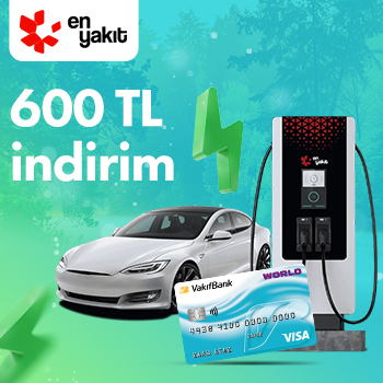 En yakıt elektrikli şarj istasyonu harcamalarınıza 600 TL indirim!