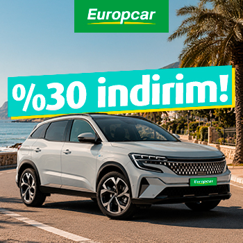 Europcar'dan araç kiralamanıza %30 indirim!