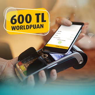 Mobil Temassız Ödeme ile 600 TL Worldpuan!