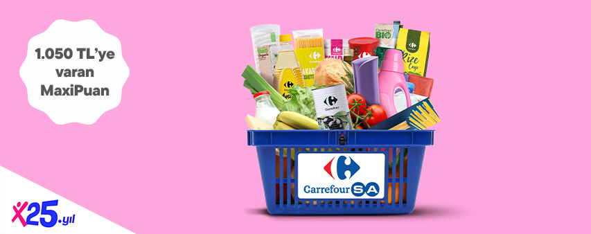 Carrefoursa'da 1.050 TL'ye Varan Maxipuan Fırsatı!