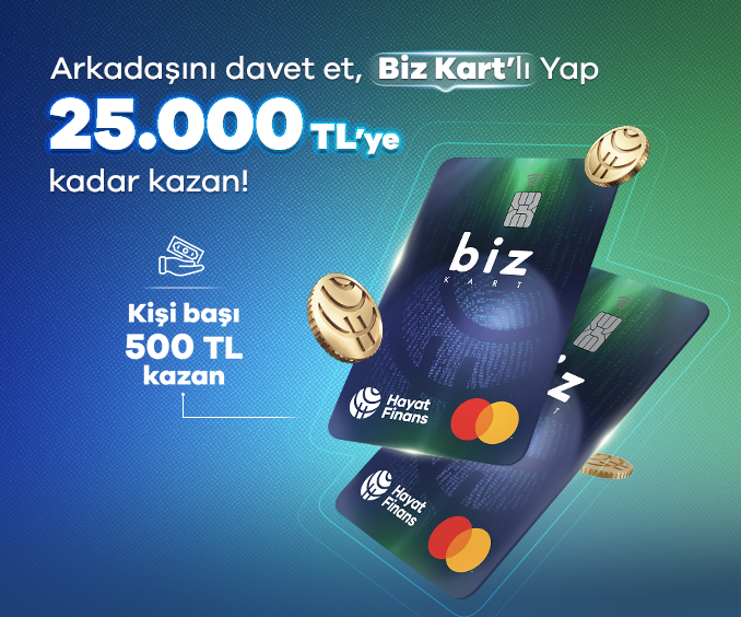 Biz Kart Arkadaşını Getir & Kazan