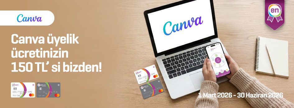 Canva Üyelik Harcamalarınızda 150 TL'ye Varan İade!